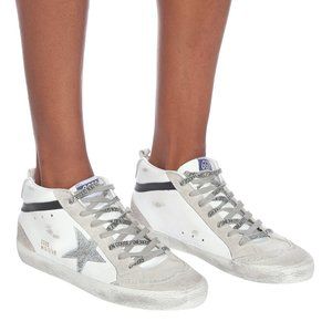 Golden Goose Midstar in White/Ice/Silver/Black